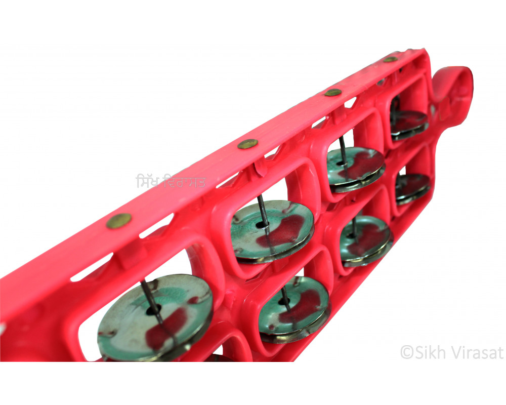 Musical Instrument Kartal Khartal Plastic Thali Jeekha 12 Steel